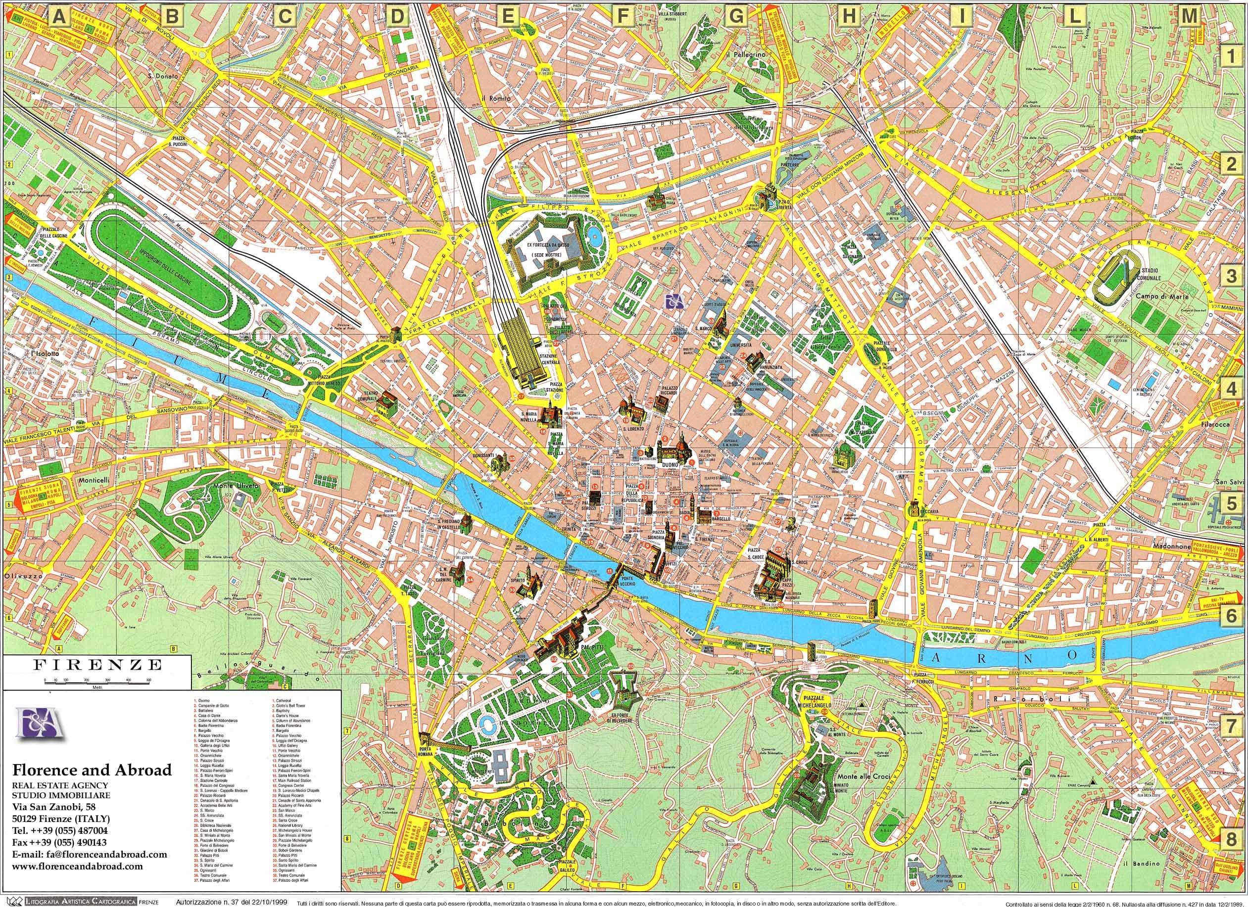 Large Florence Maps For Free Download And Print High Resolution And Detailed Maps Large Florence Maps For Free Download And Print High Resolution And Detailed Maps