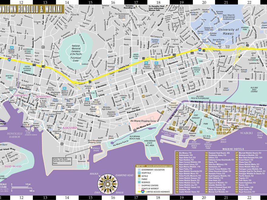 Large Honolulu Maps For Free Download And Print High Resolution And Detailed Maps