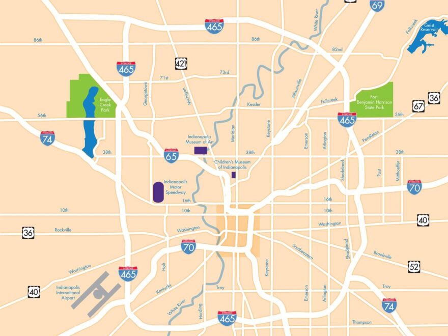 Large Indianapolis Maps For Free Download And Print High Resolution And Detailed Maps