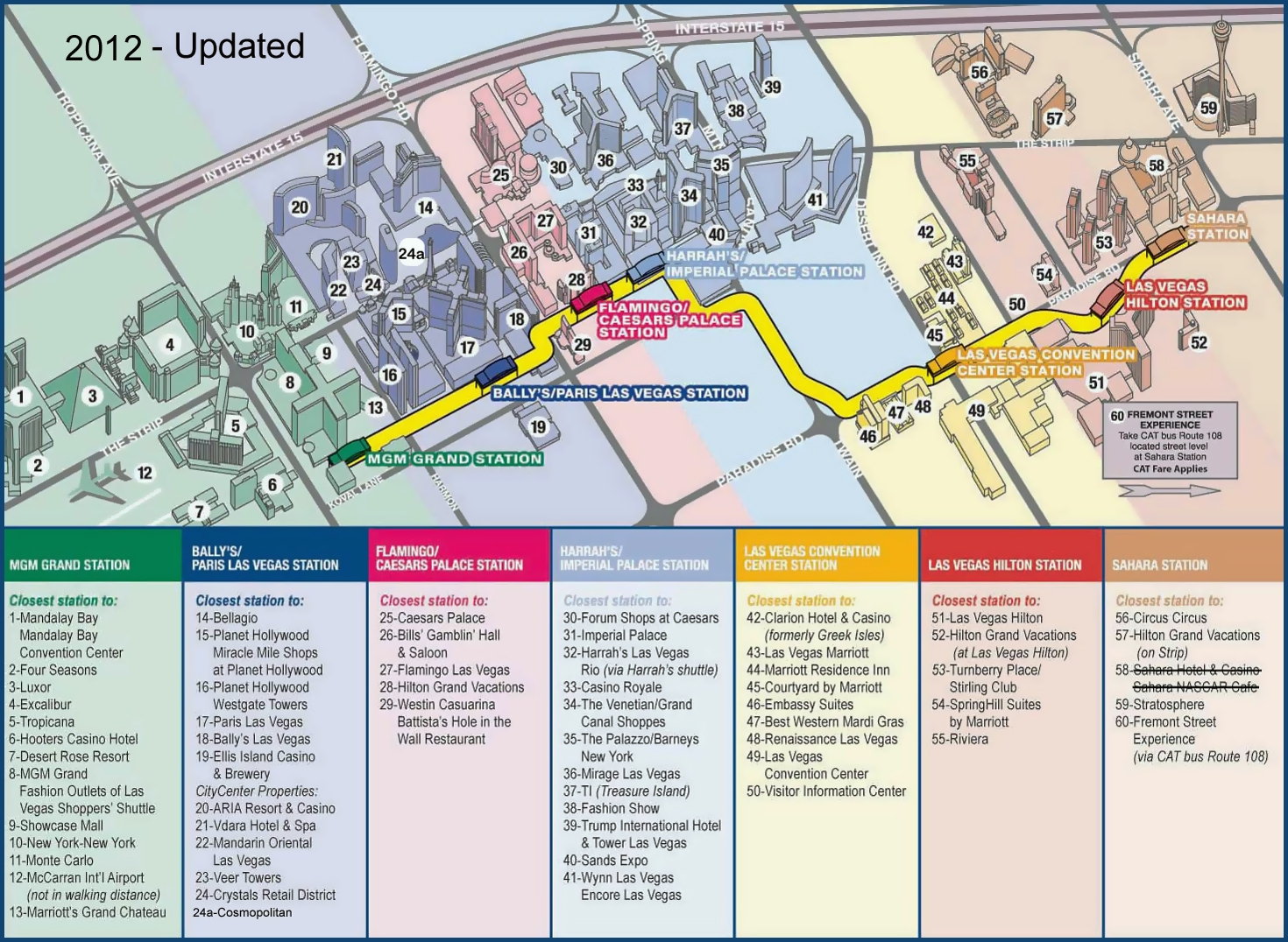 Las Vegas Transit Map Printable