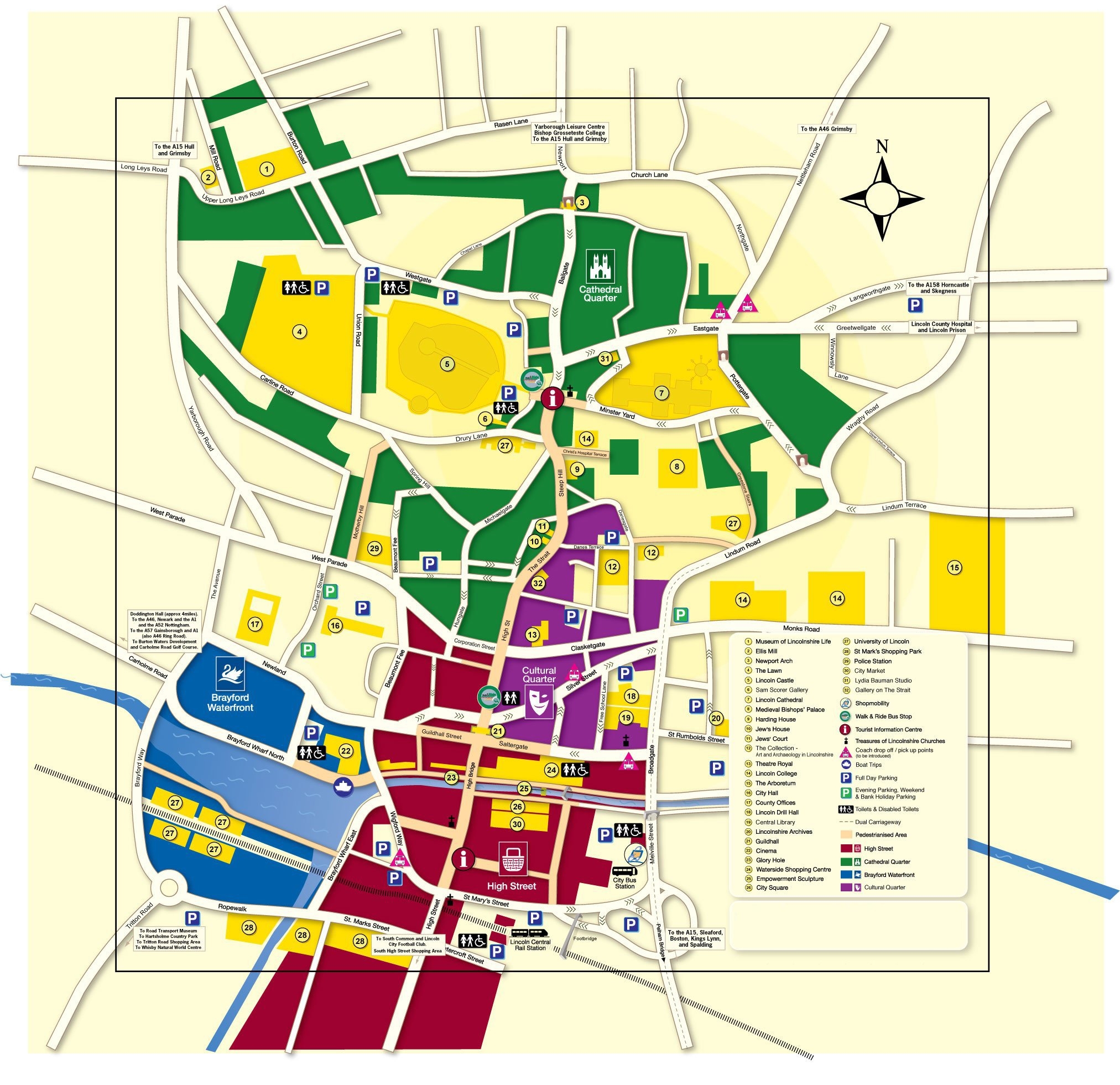 Printable Free Lincoln Street Map