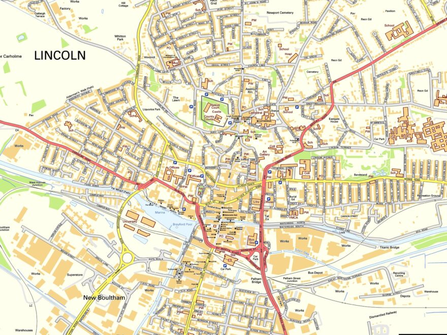 Large Lincoln Maps For Free Download And Print High Resolution And Detailed Maps