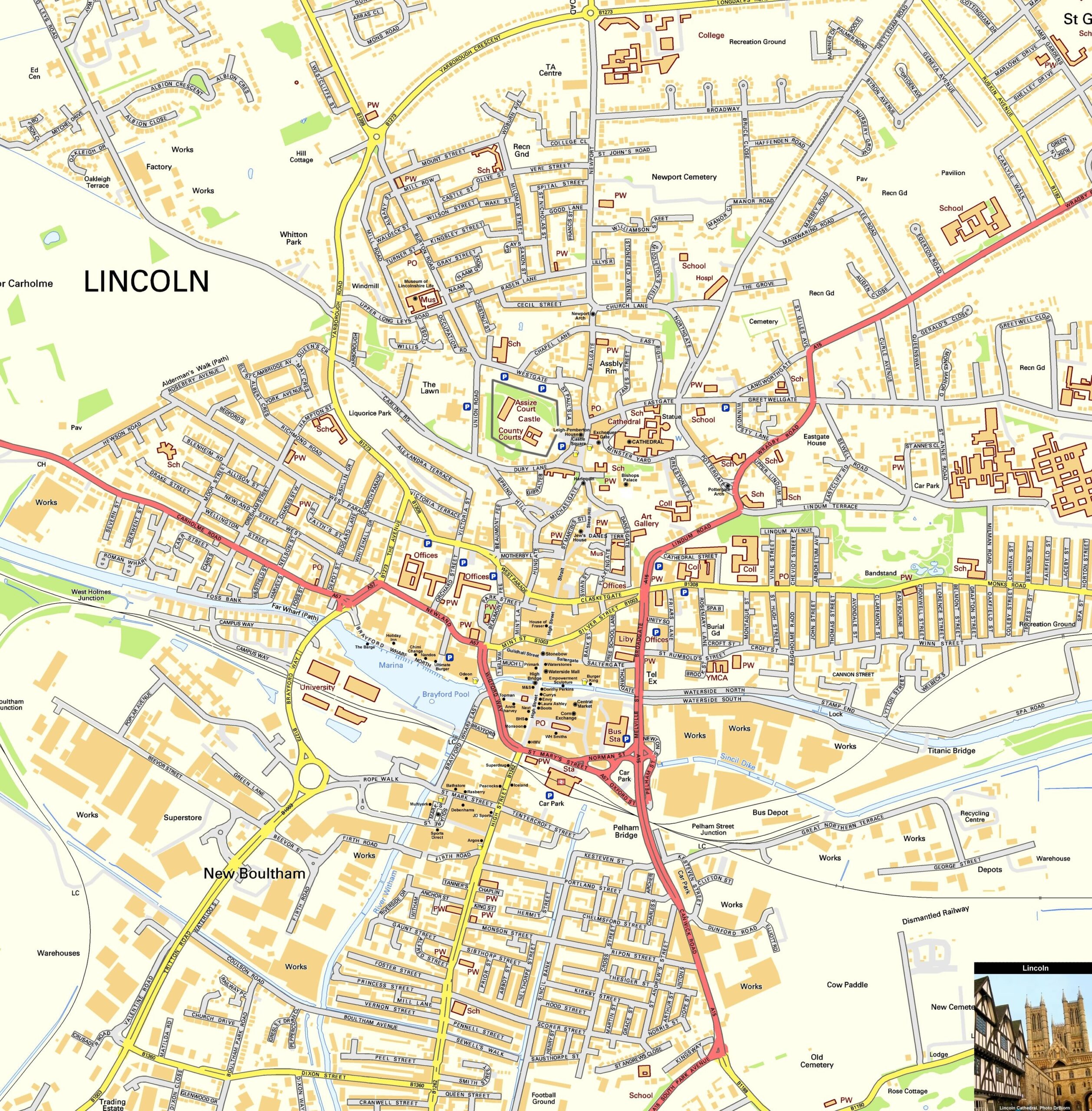 Large Lincoln Maps For Free Download And Print High Resolution And Detailed Maps