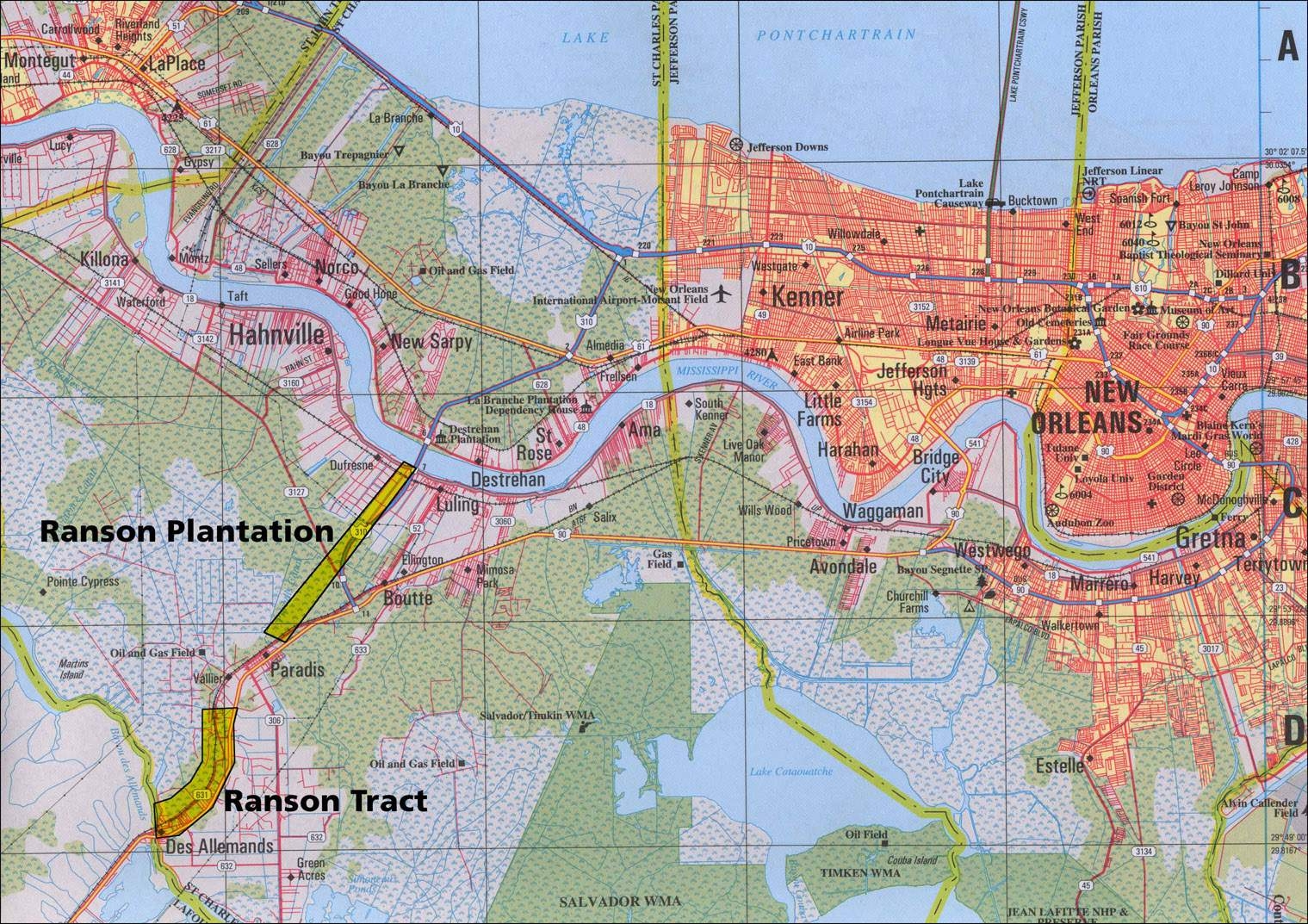 Printable New Orleans Map
