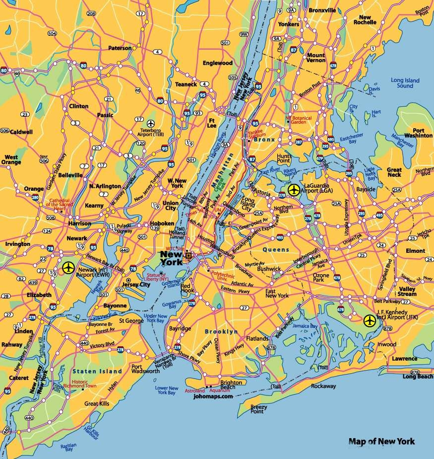 Printable Map Of Manhattan Ny