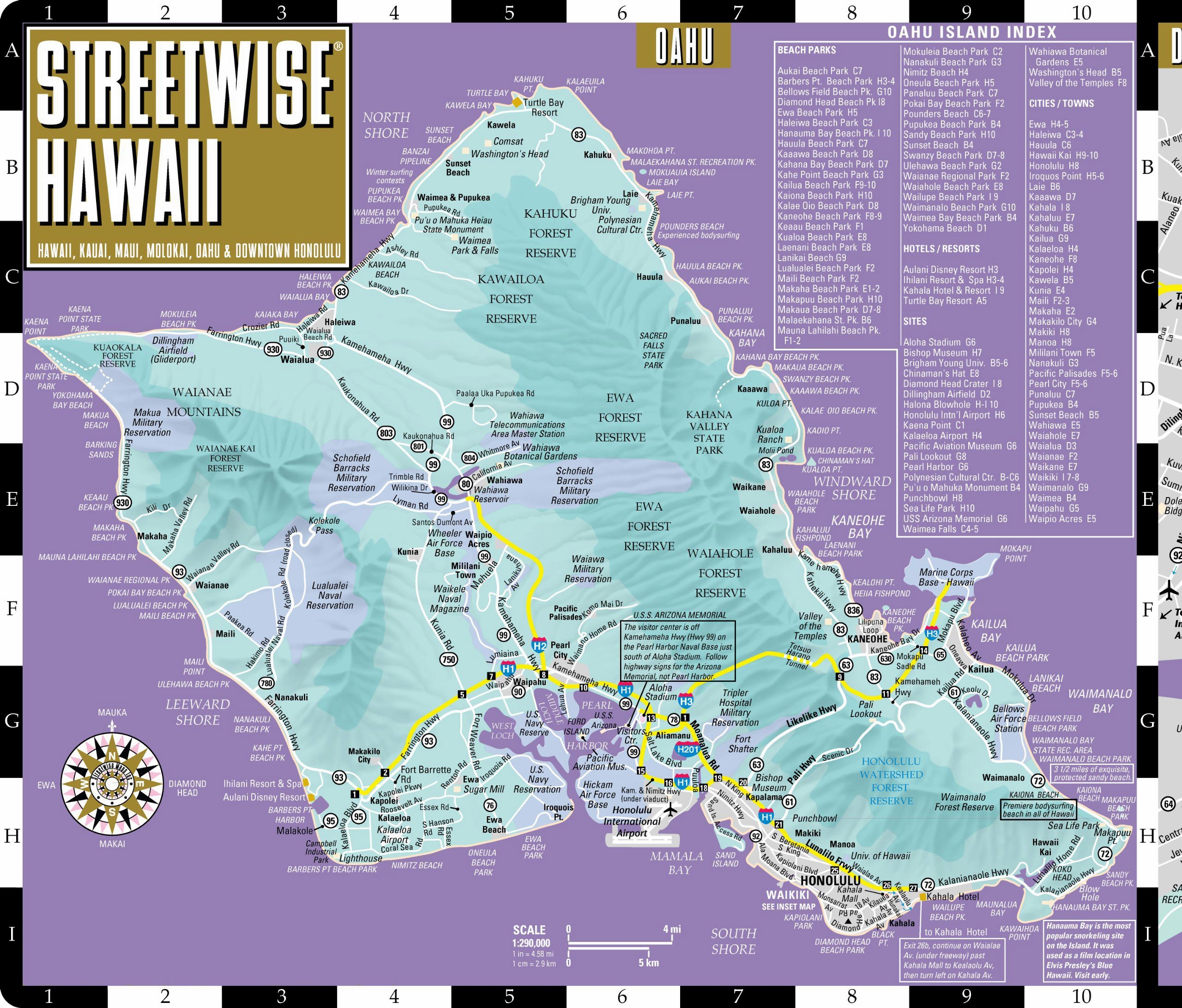 Hawaii Tourist Map Printable