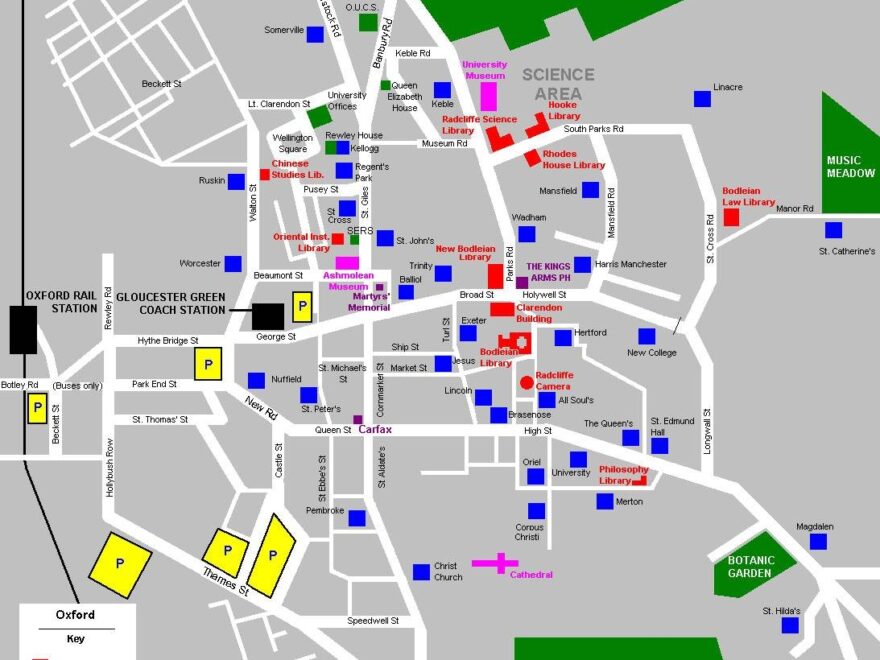 Large Oxford Maps For Free Download And Print High Resolution And Detailed Maps