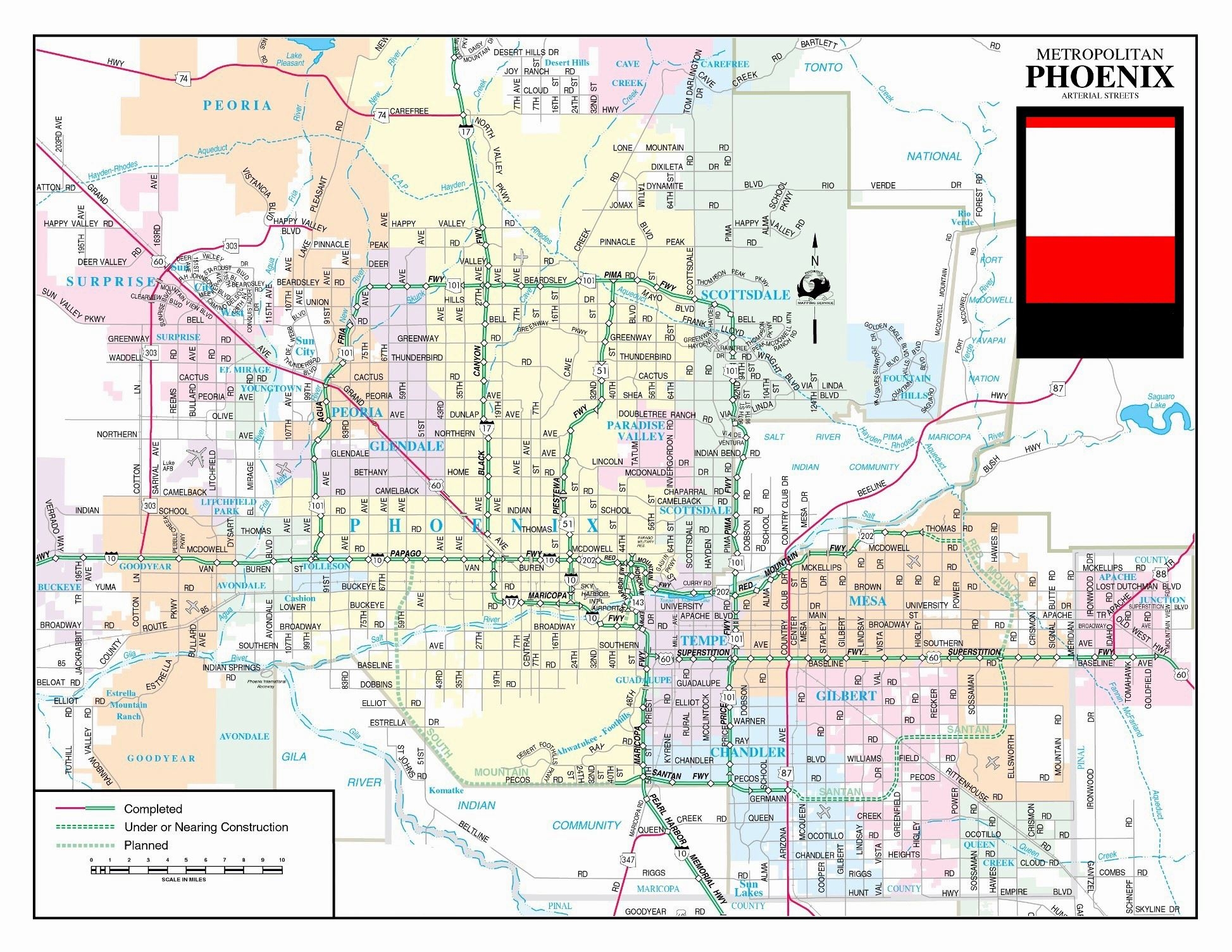 Large Phoenix Maps For Free Download And Print High Resolution And Detailed Maps