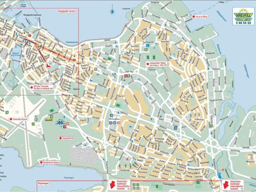 Large Reykjavik Maps For Free Download And Print High Resolution And Detailed Maps