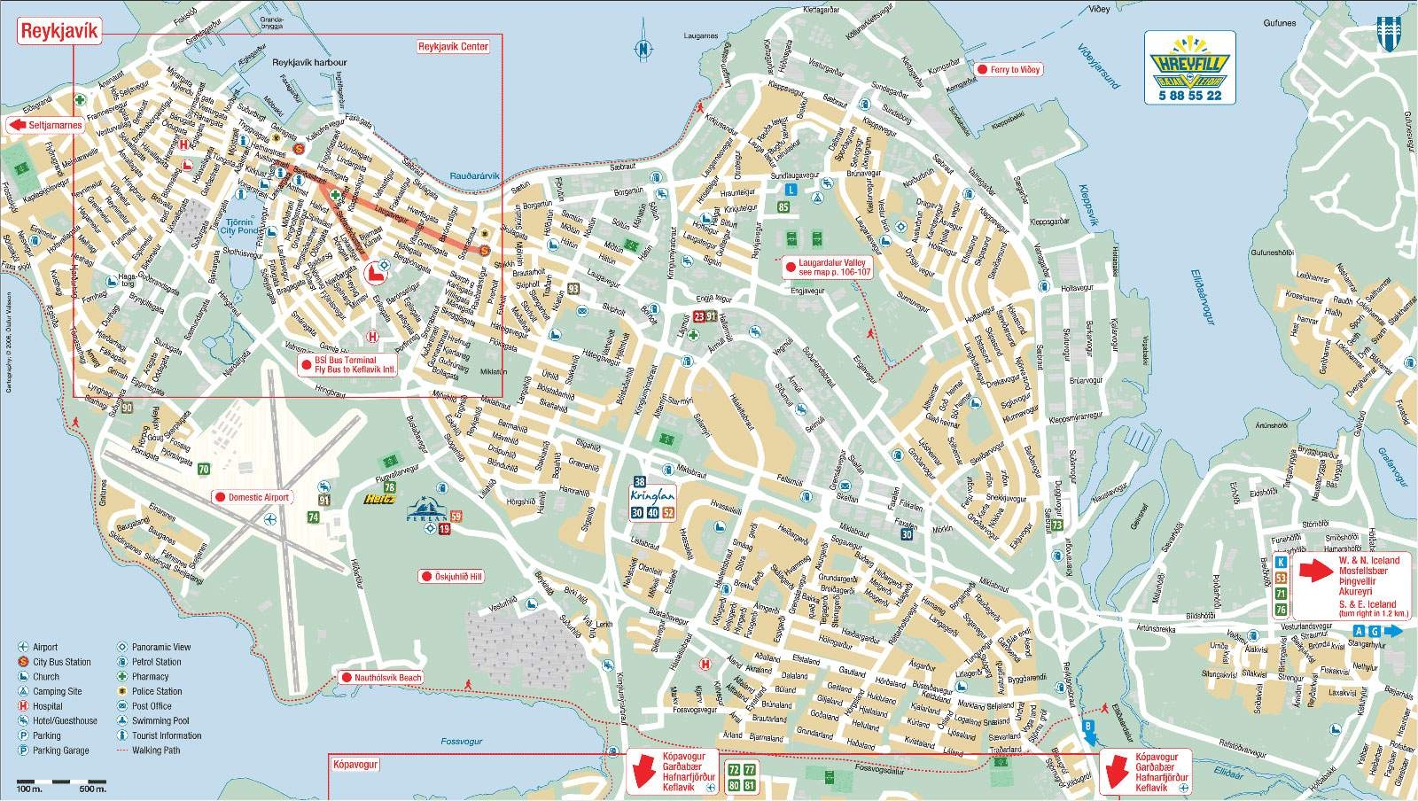 Large Reykjavik Maps For Free Download And Print High Resolution And Detailed Maps