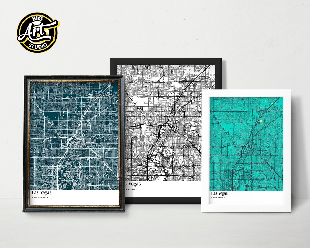 Printable A4 Las Vegas Map