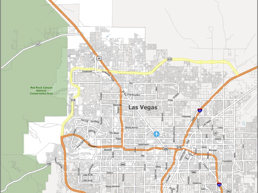 Las Vegas Map Nevada GIS Geography