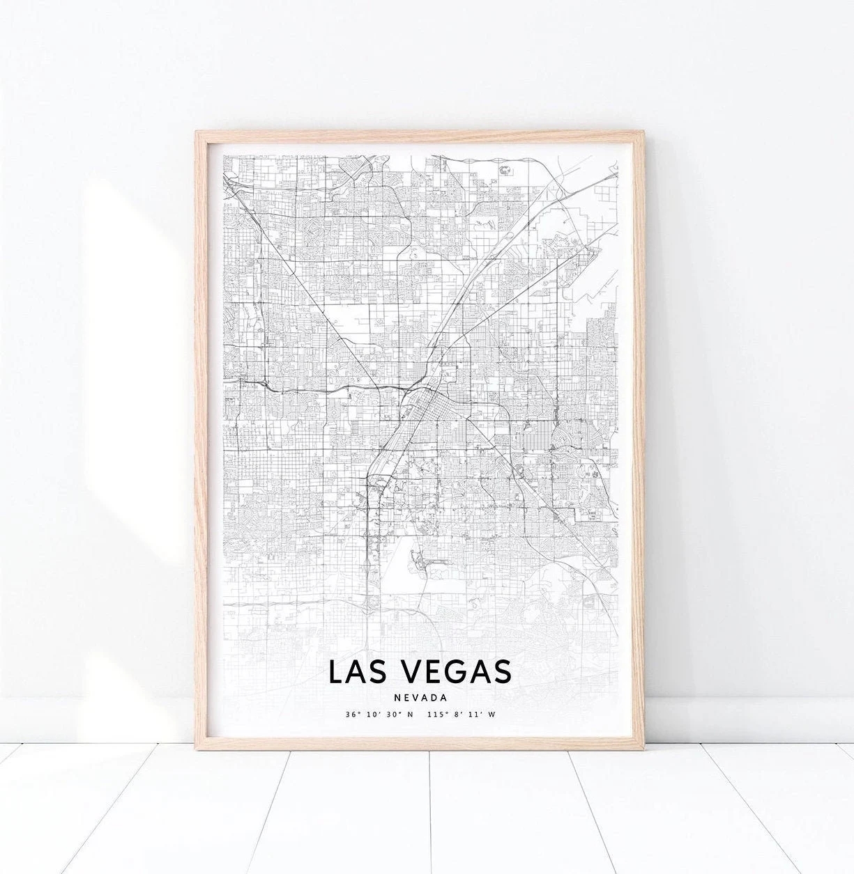 Las Vegas Map Print Nevada USA Map Art Poster City Street Map Print Black And White Modern Minimalist Office Decor Printable Wall Art Etsy
