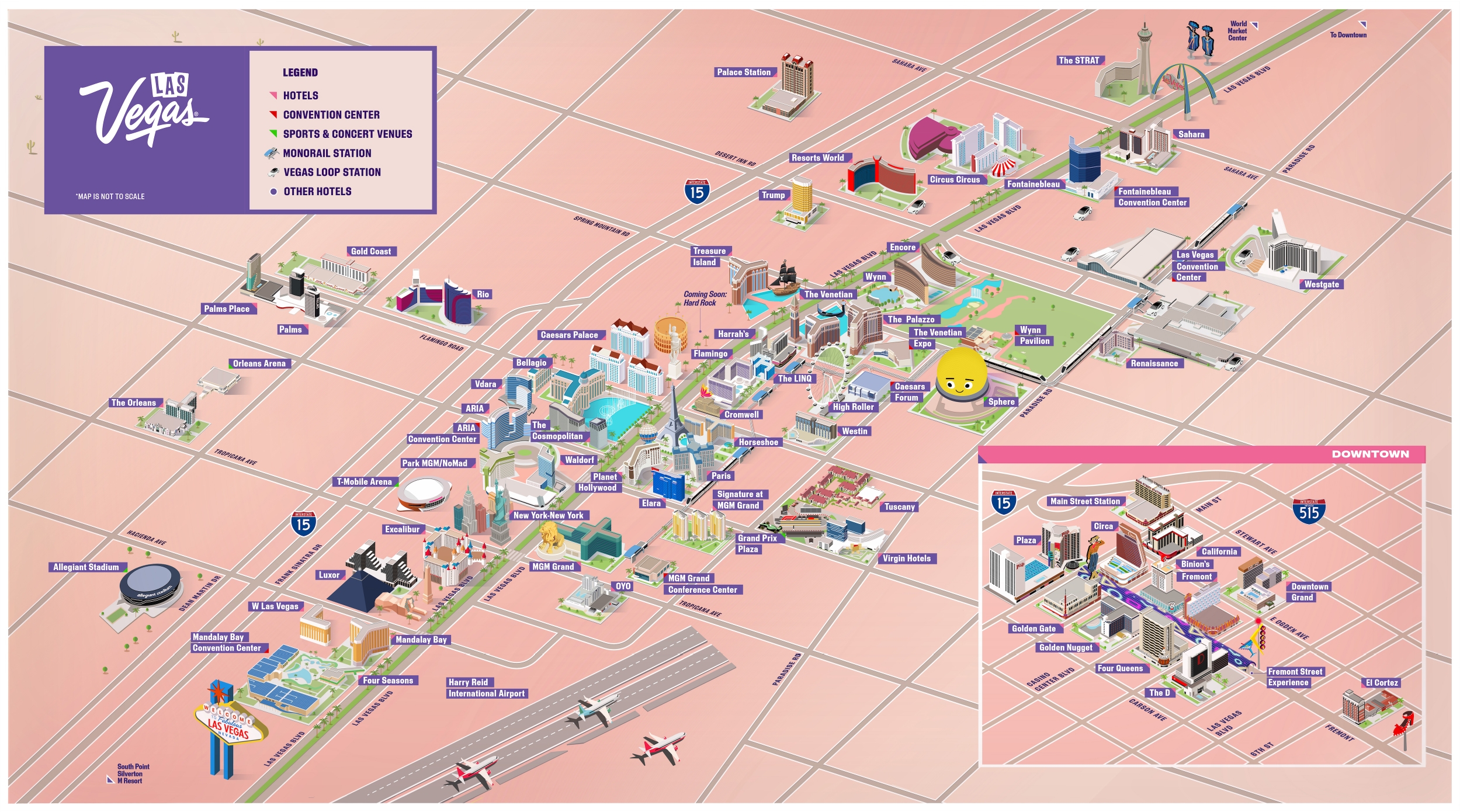 Las Vegas Go City Map Printable