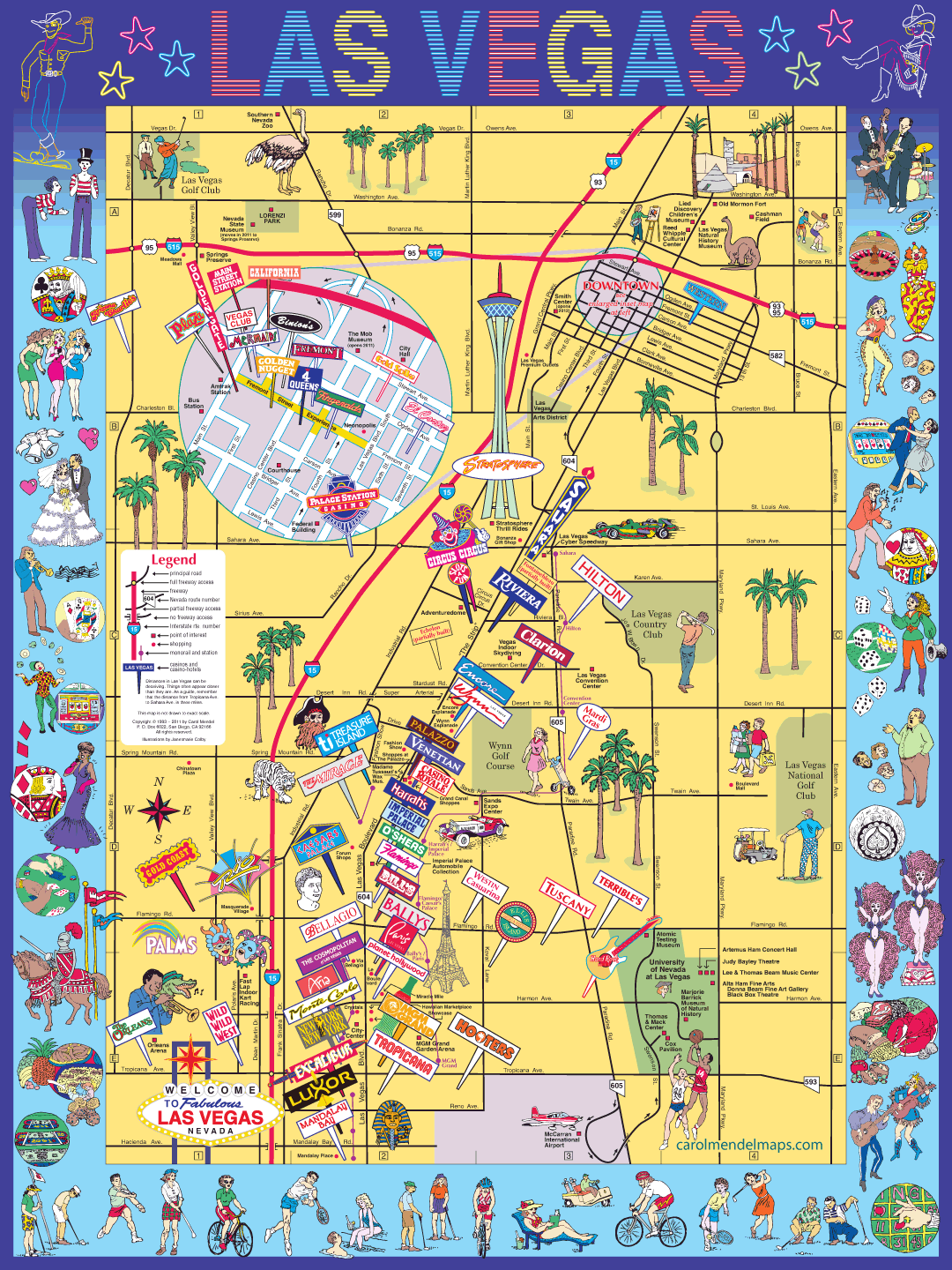 Las Vegas Casino Map Printable