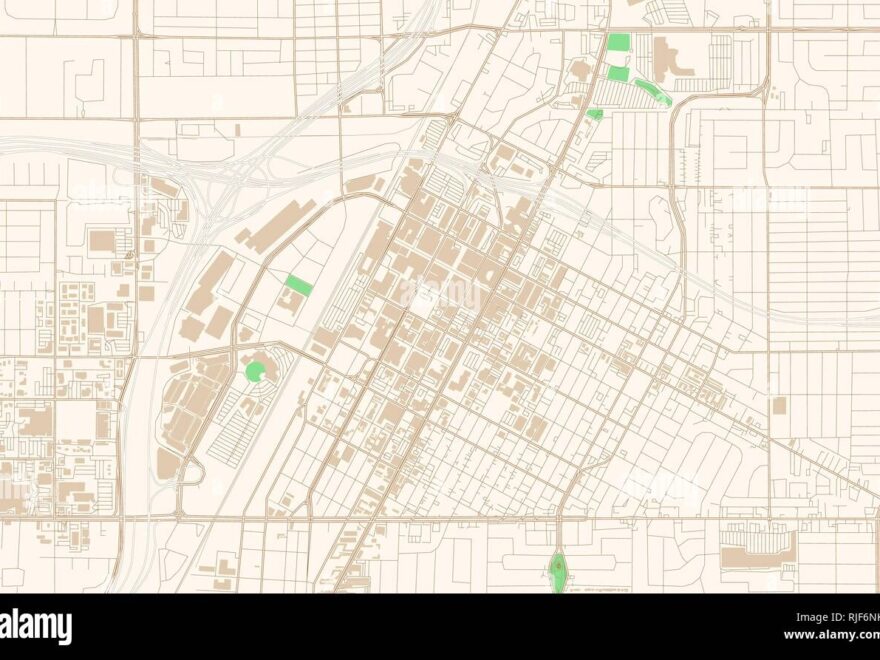 Las Vegas Nevada Printable Map Excerpt This Vector Streetmap Of Downtown Las Vegas Is Made For Infographic And Print Projects Stock Vector Image Art Alamy