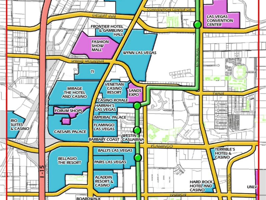 Las Vegas Strip Map Las Vegas Nevada State USA Maps Of The USA Maps Collection Of The United States Of America