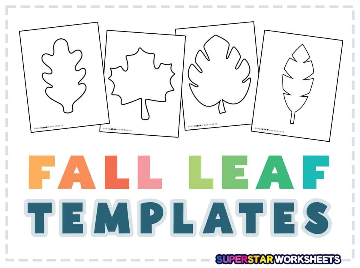 Printable Maple Leaf Multiple On One Page