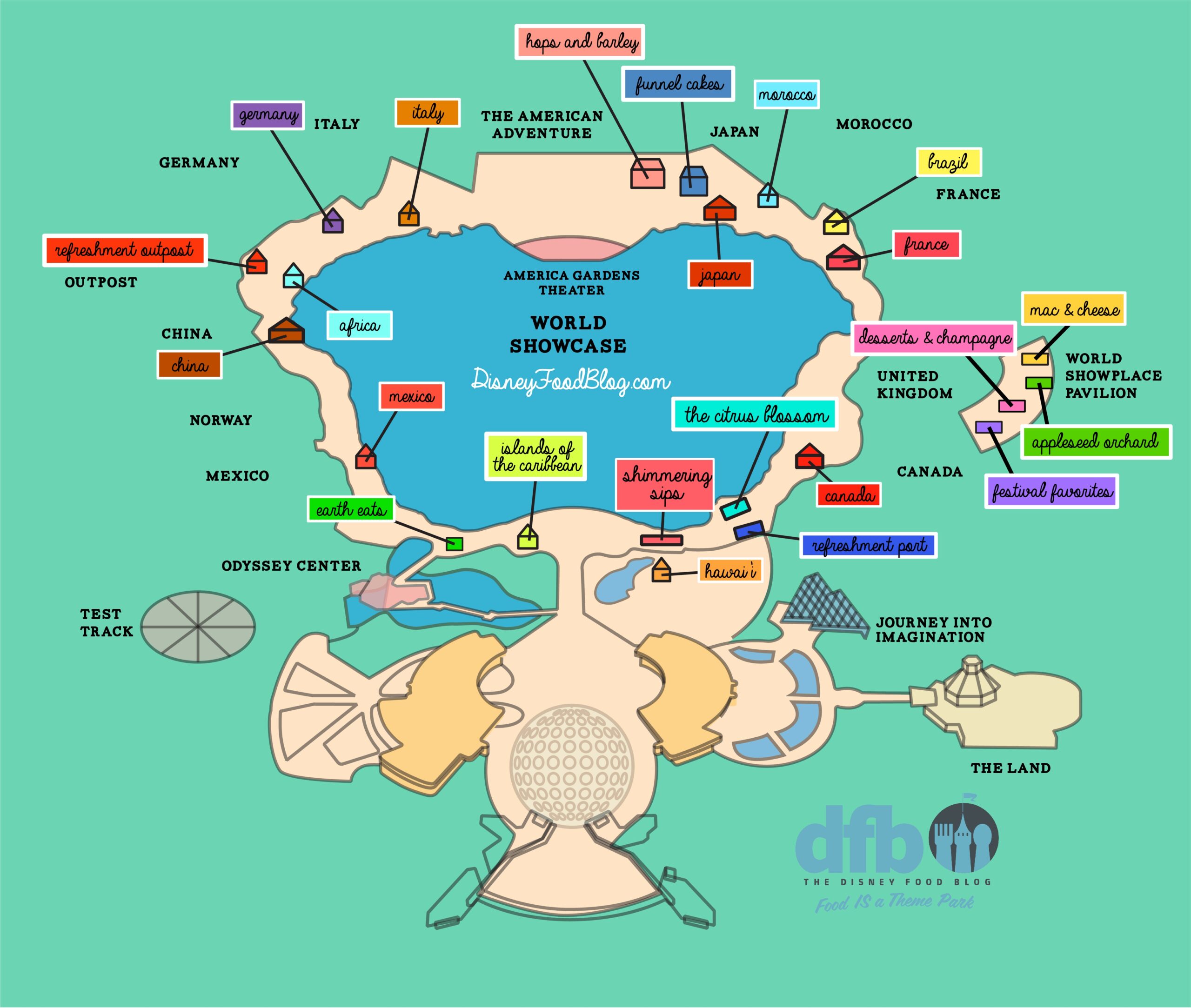 Epcot Marketplaces Map Printable