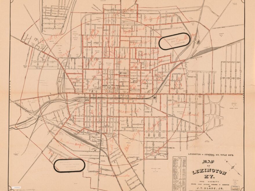 Lexington Central Ky Title Co s Map Of Lexington Ky And Vicinity Library Of Congress