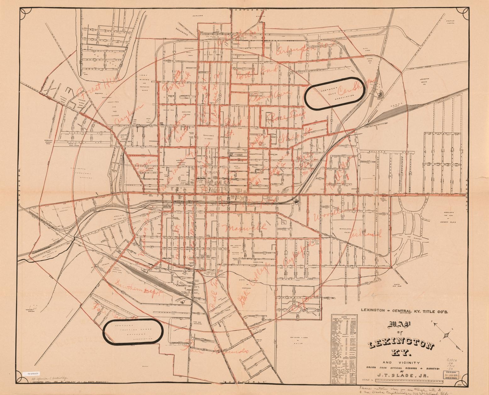 Lexington Central Ky Title Co s Map Of Lexington Ky And Vicinity Library Of Congress Lexington Central Ky Title Co s Map Of Lexington Ky And Vicinity Library Of Congress