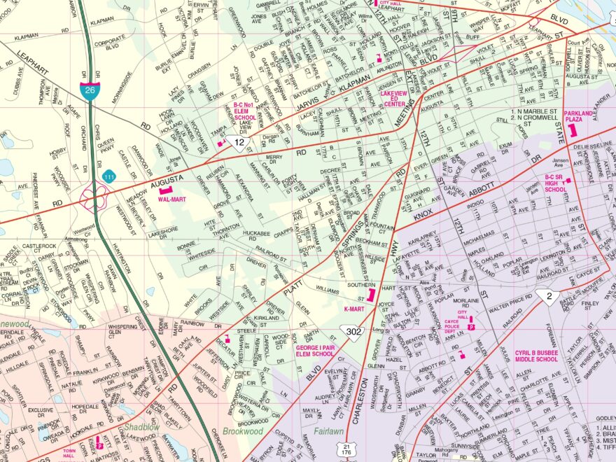 Lexington County SC Wall Map By Kappa The Map Shop