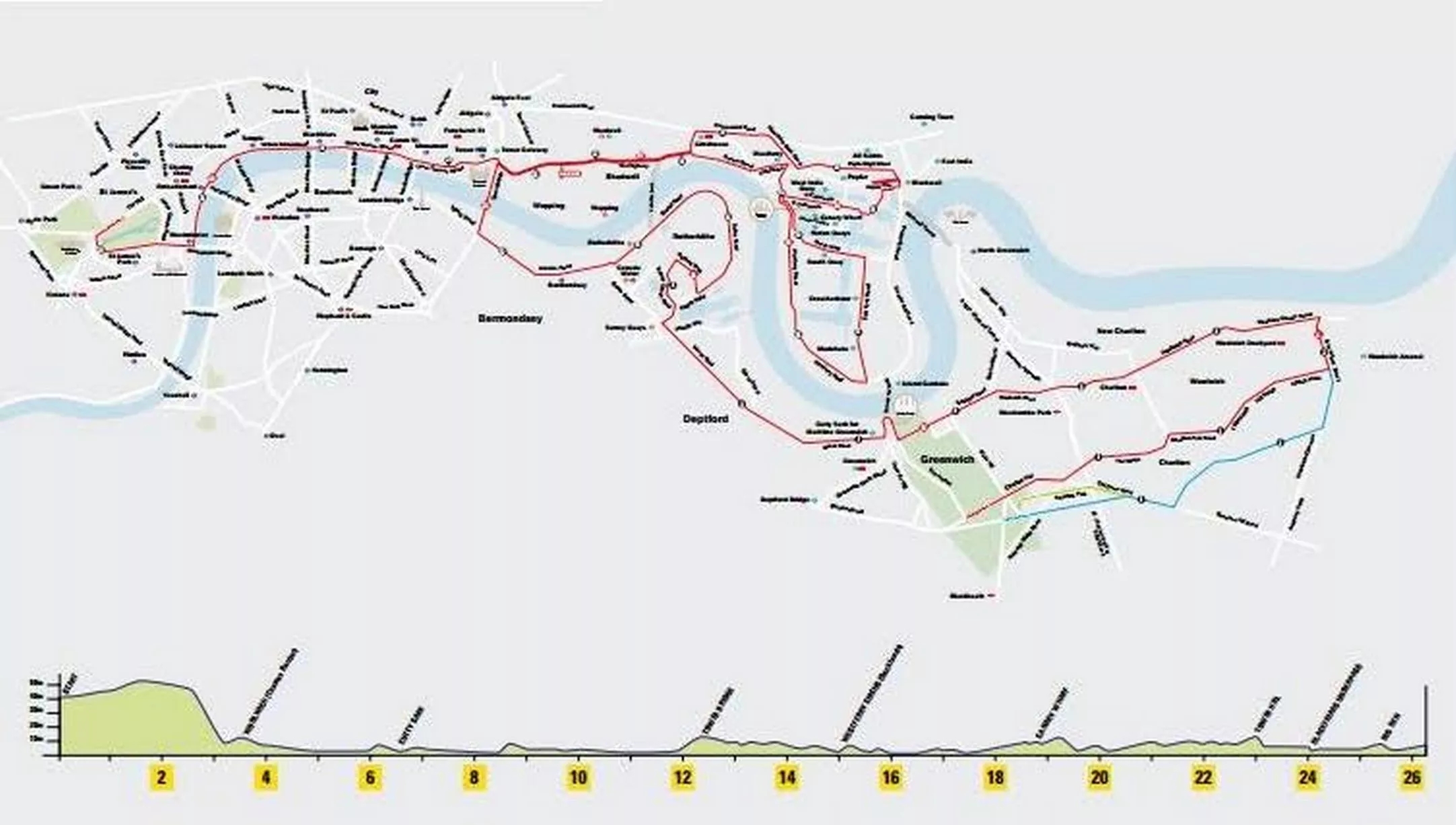 London Marathon Route Maps MyLondon London Marathon Route Maps MyLondon