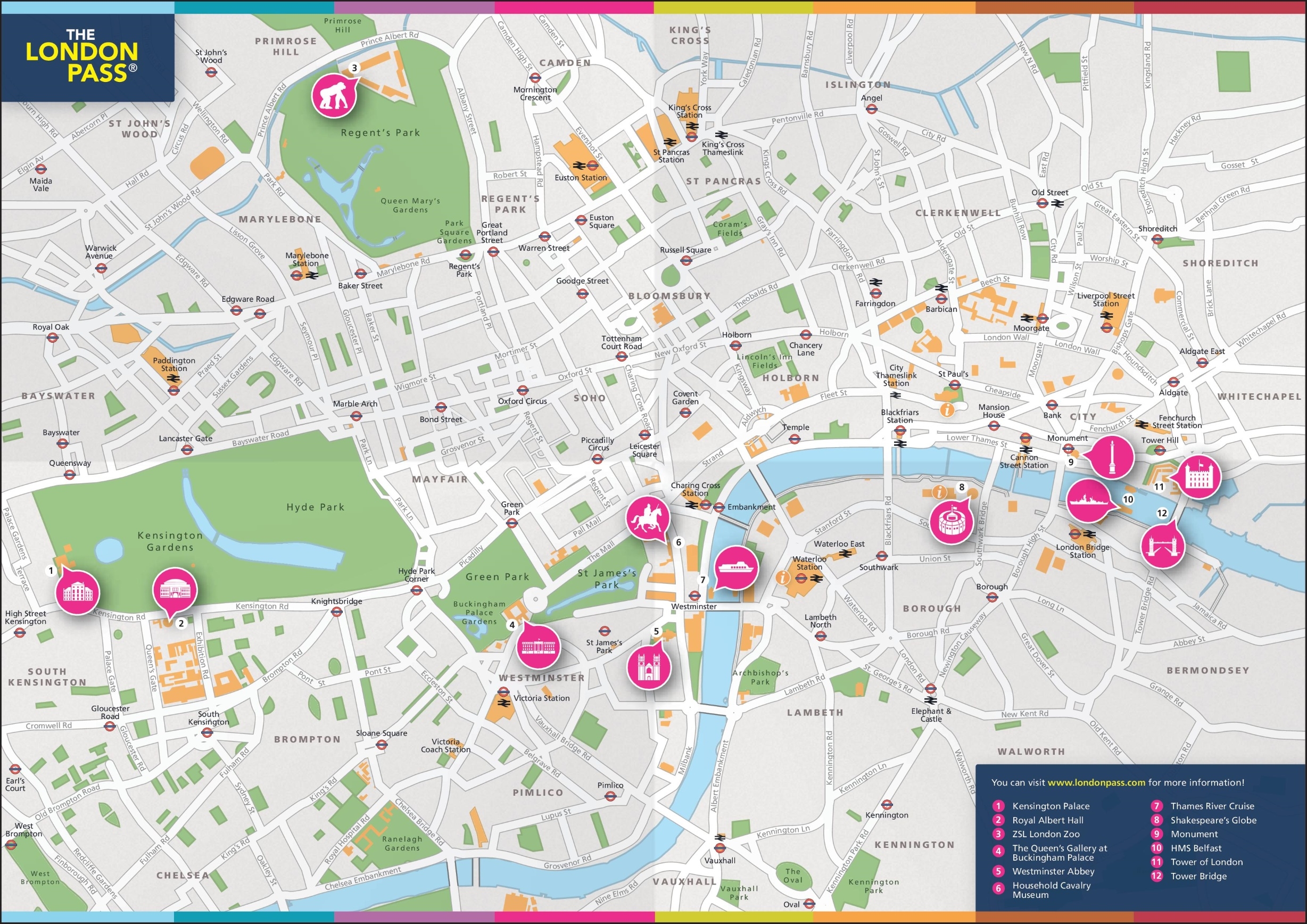 London Tourist Map Printable