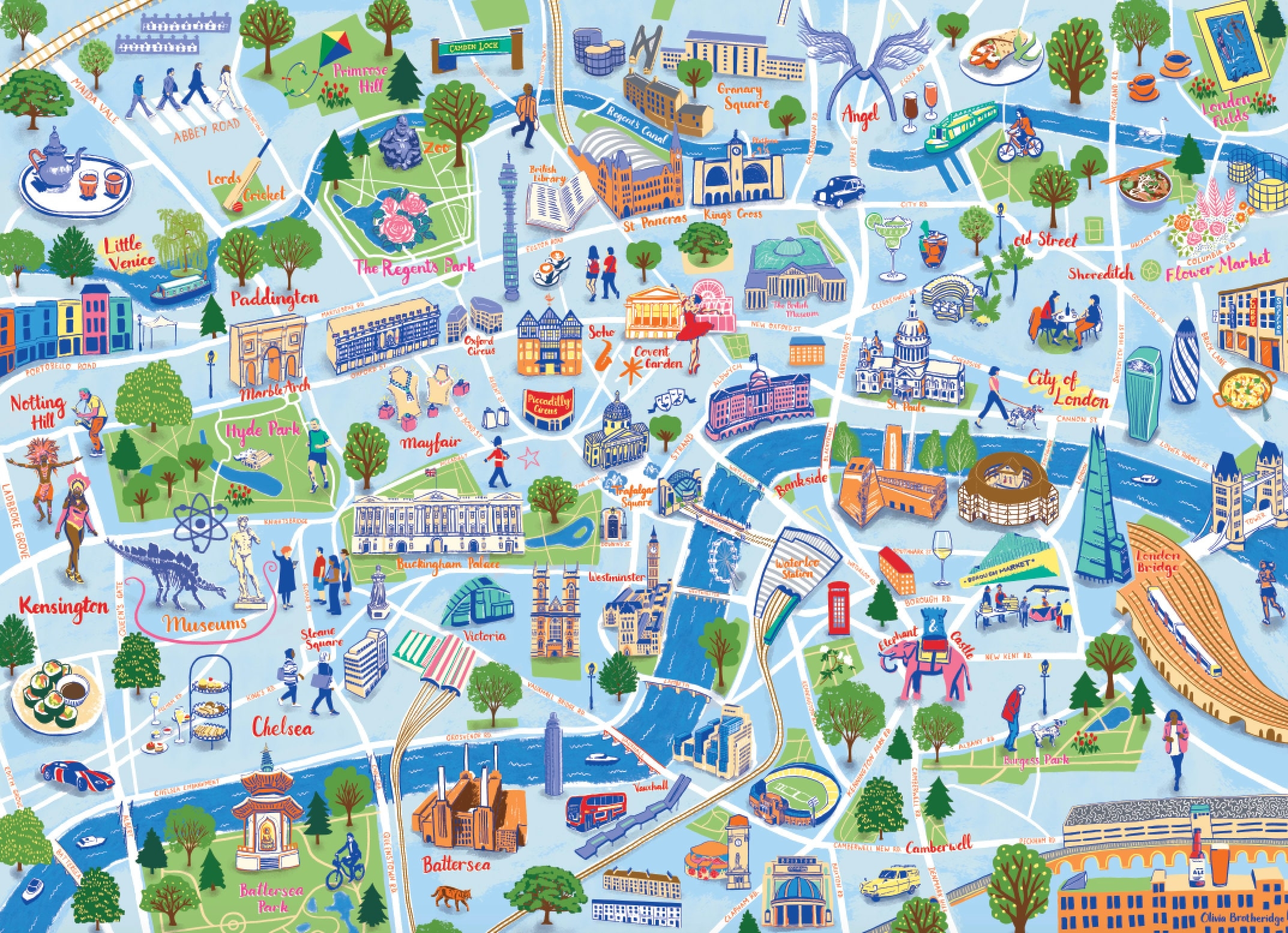 Printable London Map With Attractions Printable London Map With Attractions