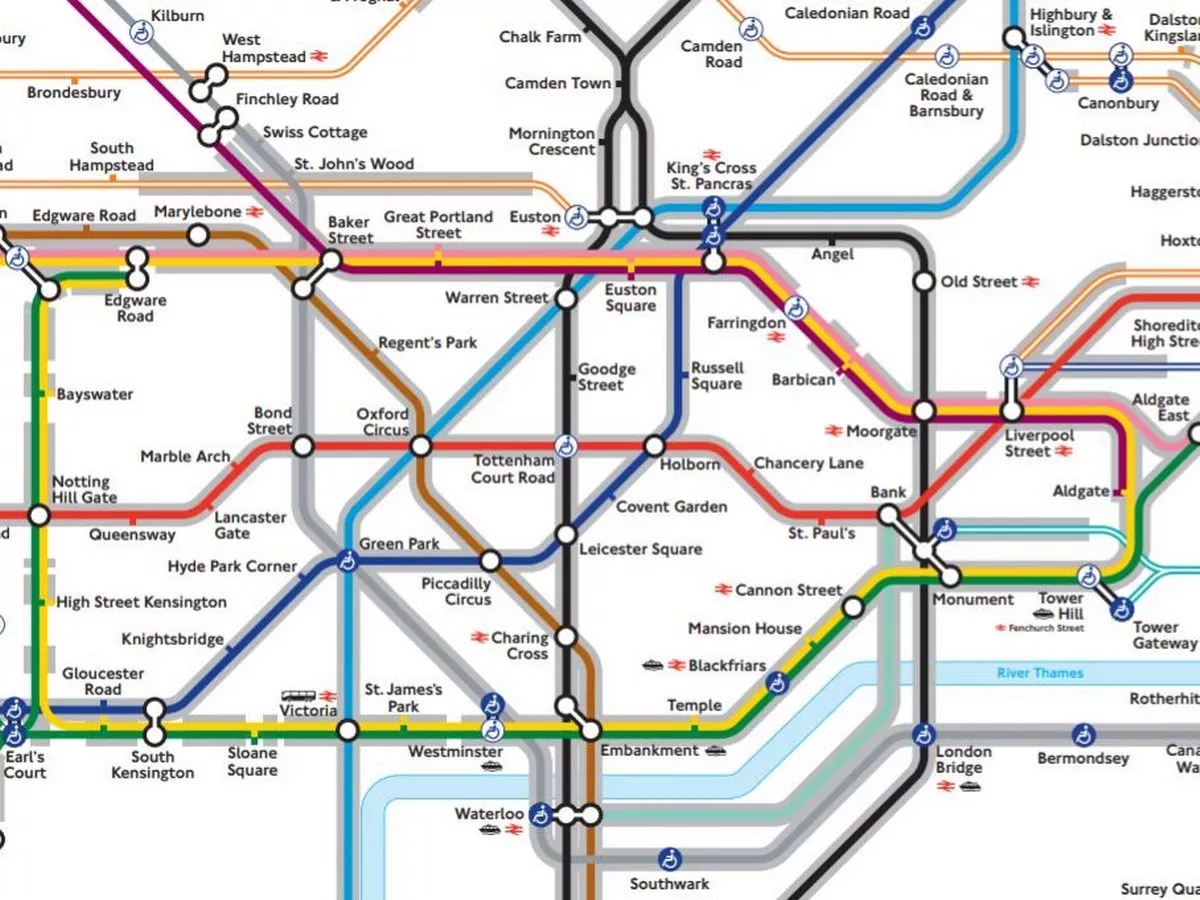 Free Printable London Metro Map