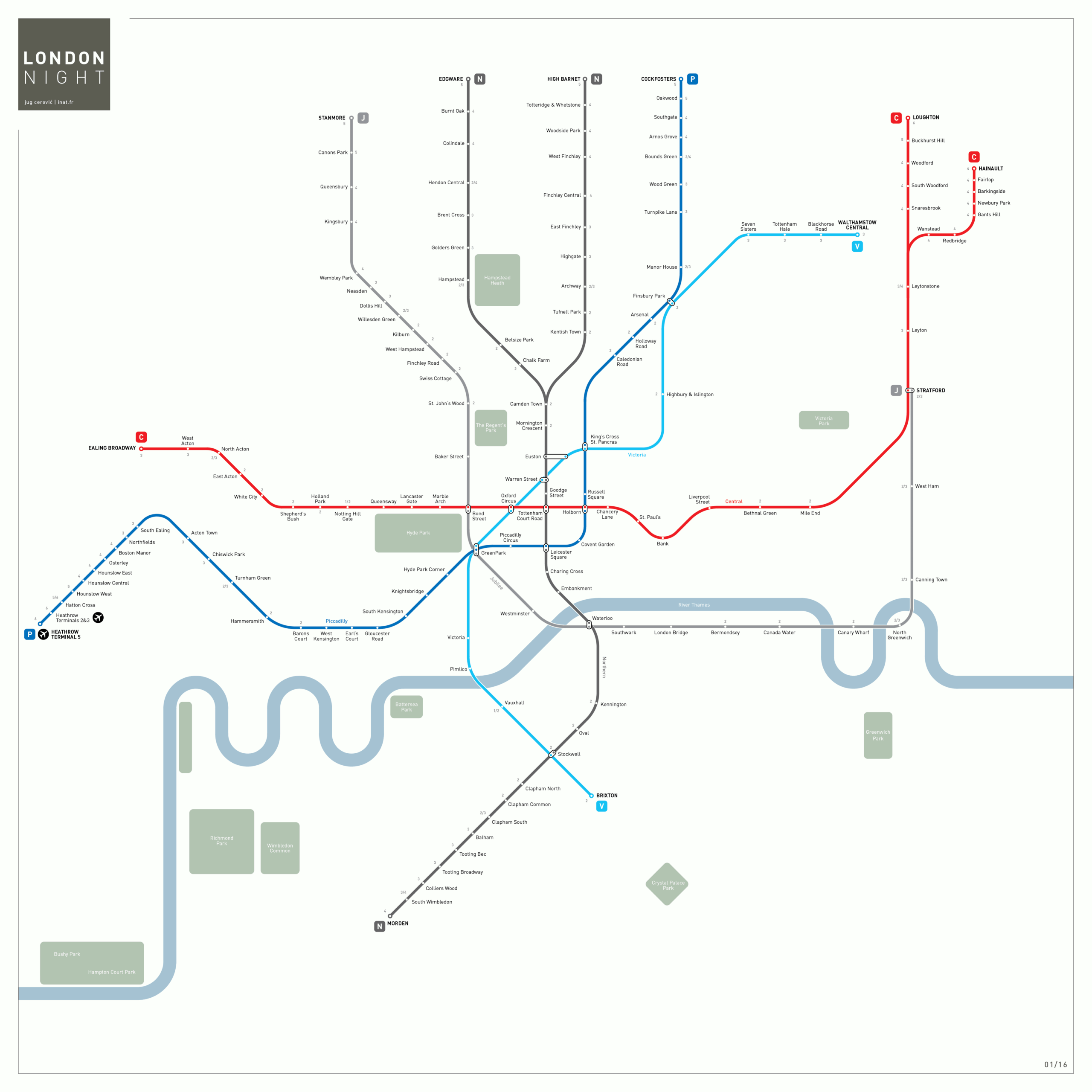 London Tube Map Printable