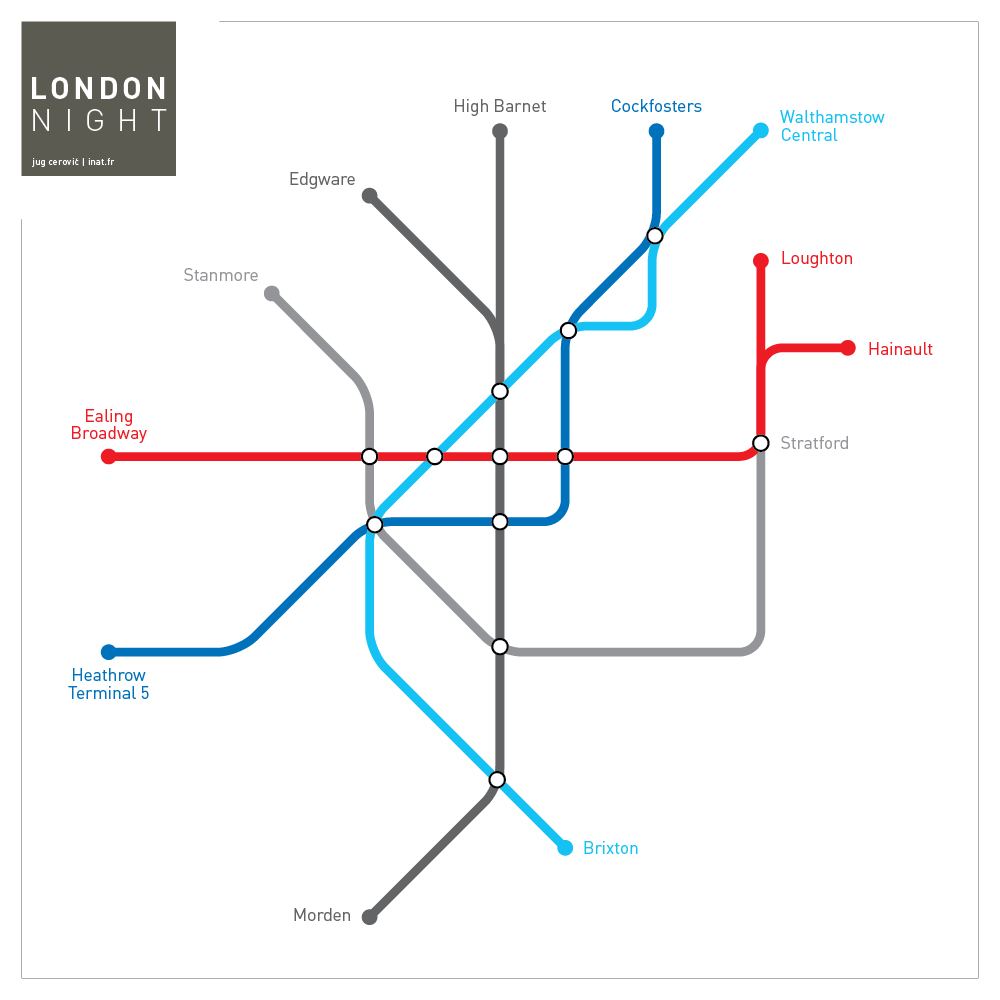 London Underground And Rail Map Inat