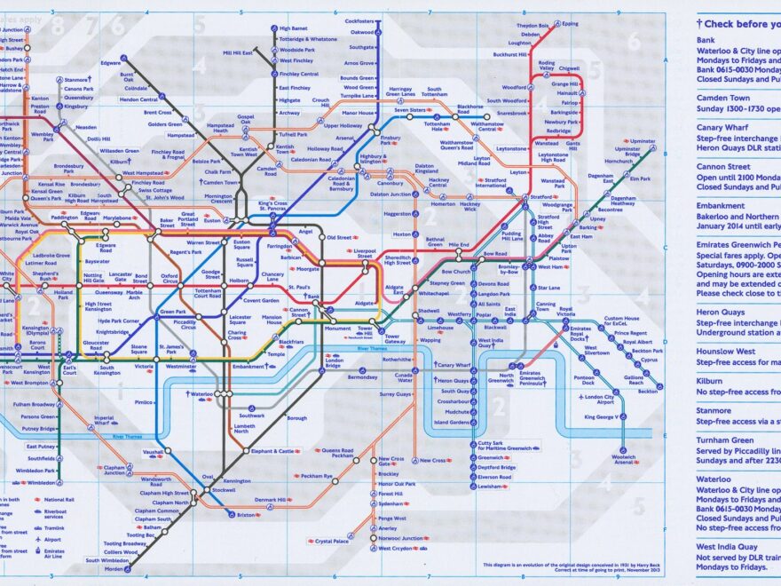 London Underground London Underground Map 2013 The Map House