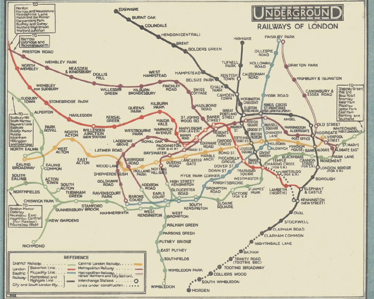 New Underground Map Printable