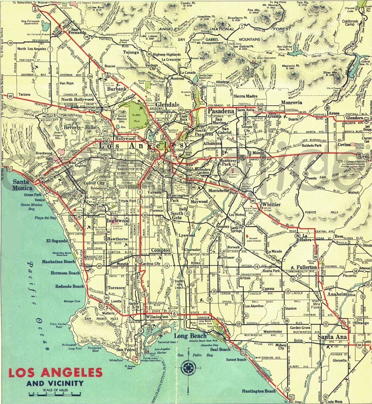 Los Angeles Map Printable