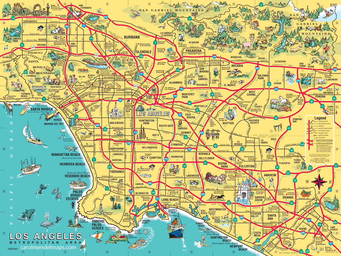 Los Angeles County Map Printable