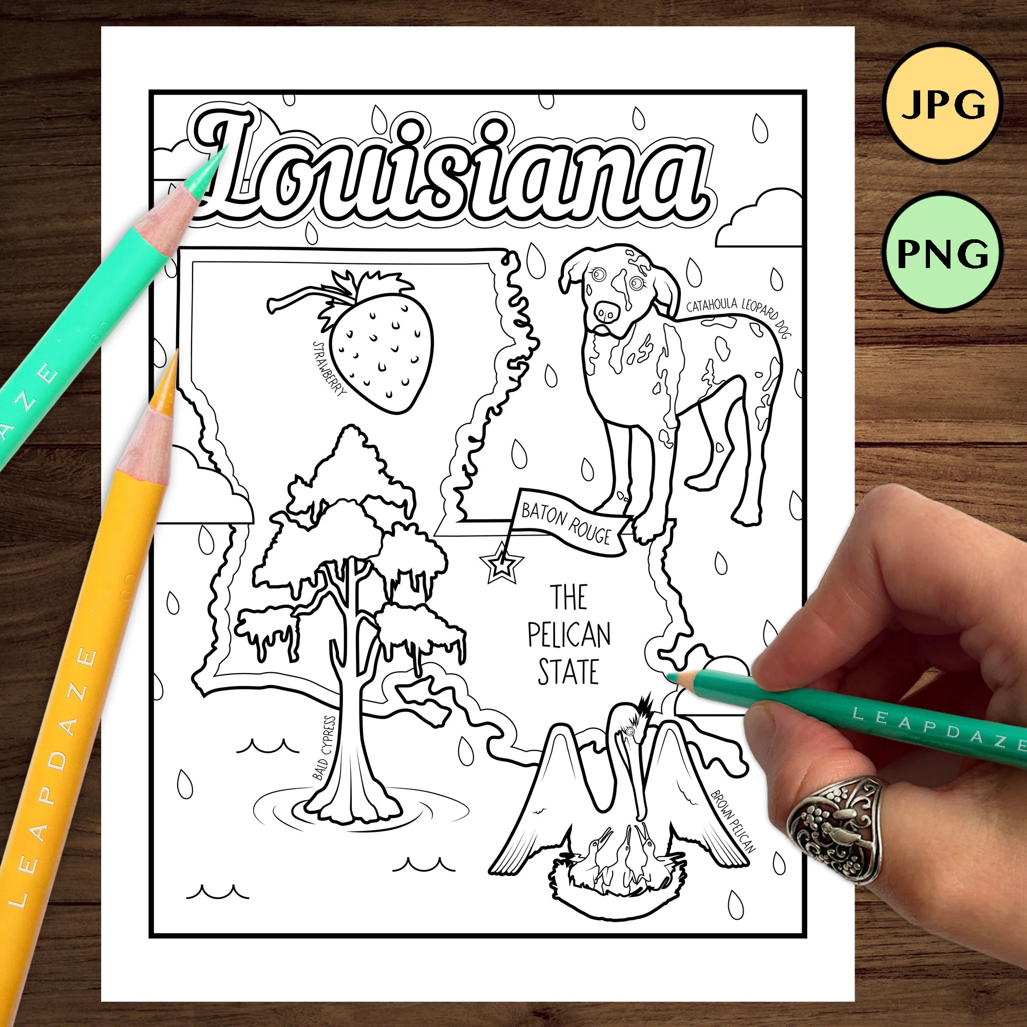 Printable Louisana Map Color Page Printable Louisana Map Color Page