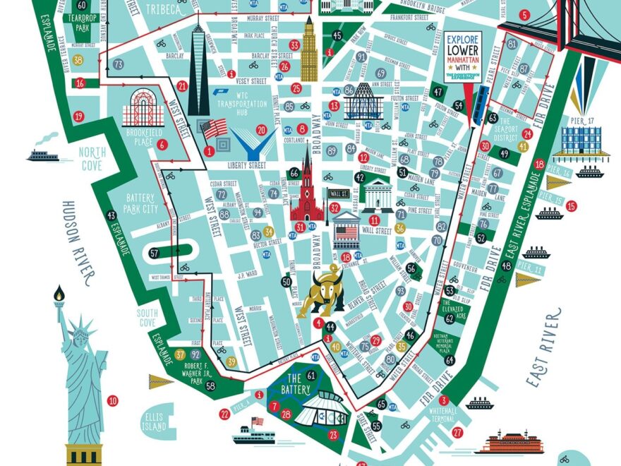 LOWER MANHATTAN MAP Mike Mullan