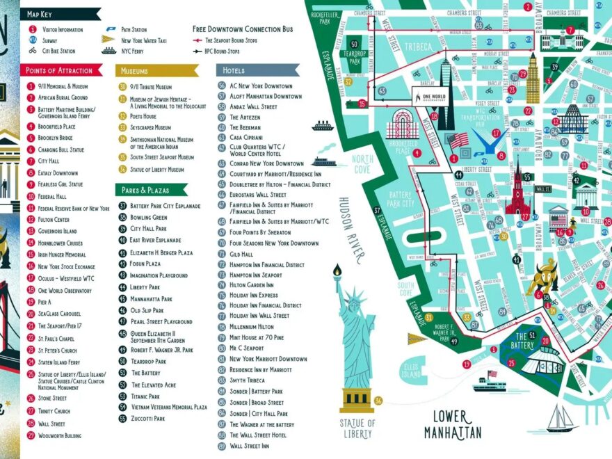 Lower Manhattan Walking Map By Alliance For Downtown New York Issuu