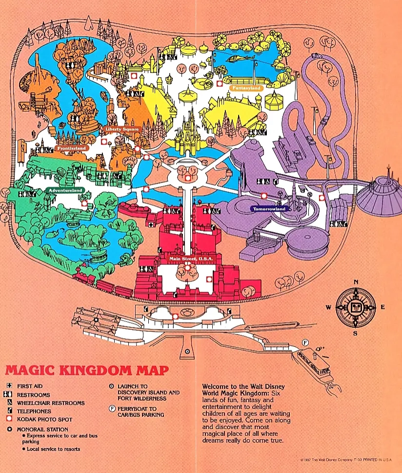 Magic Kingdfom Printable Maps