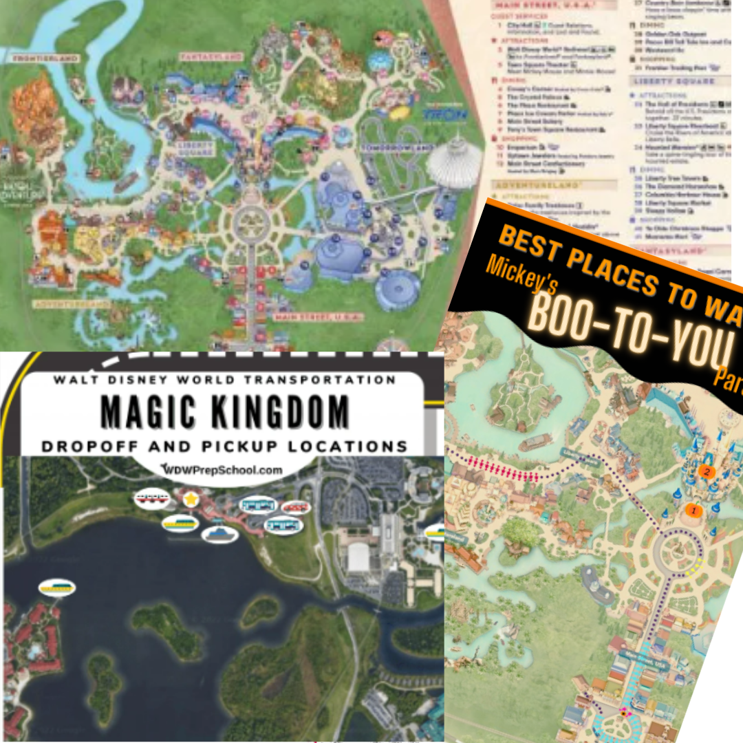 Best Printable Magic Kingdom Map Free