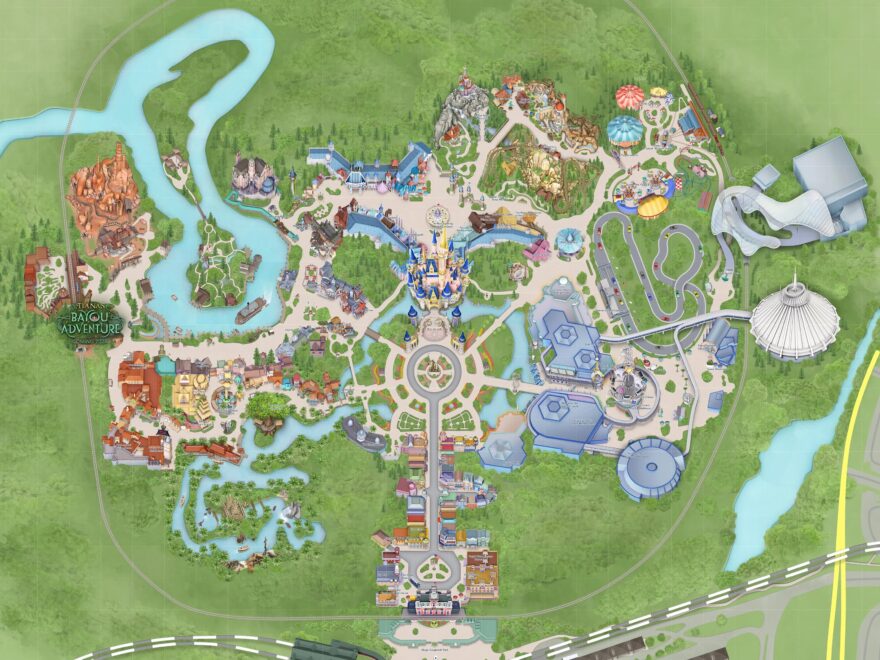 Magic Kingdom Park Map Updated For July 2023 Etsy