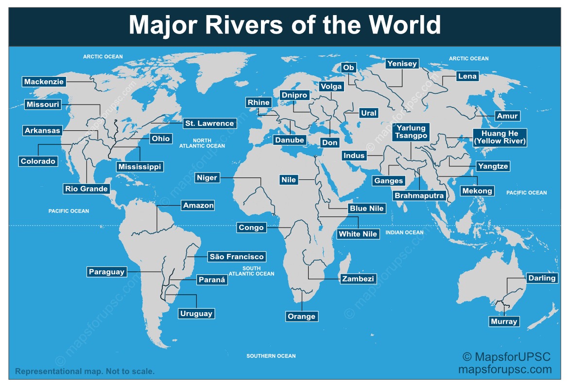 Major Rivers Of The World With Map Locations Key Facts