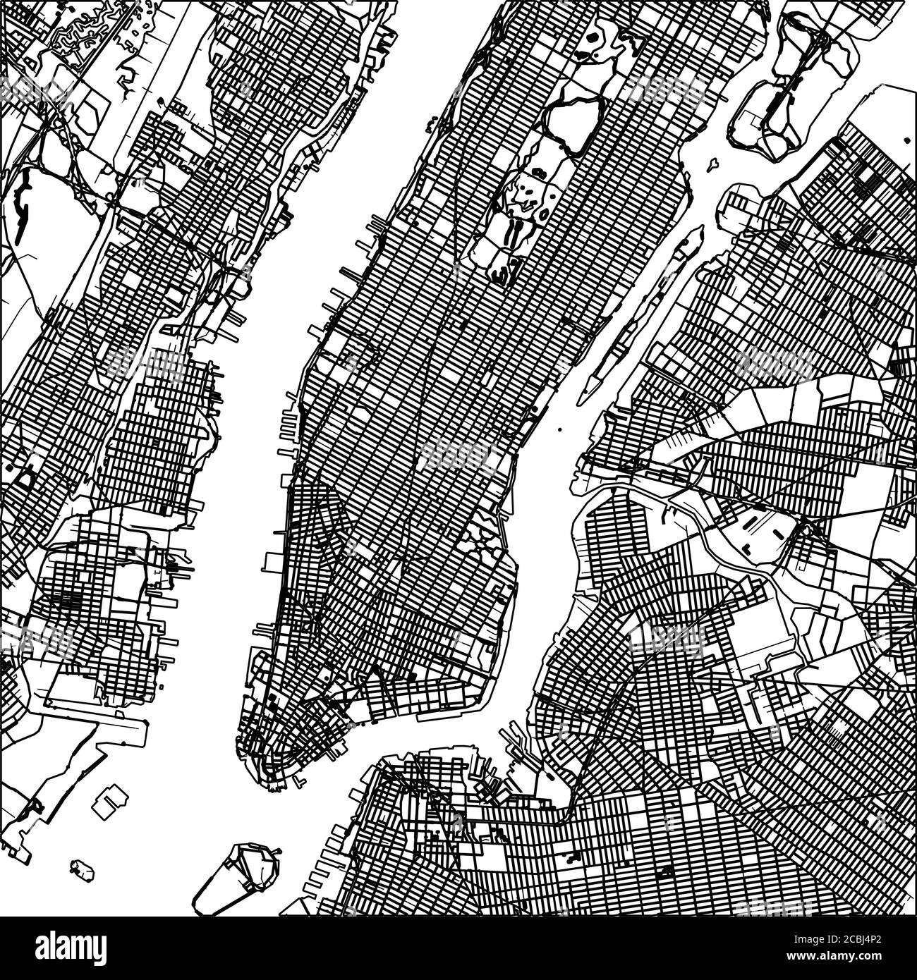 Hq Printable Blank Map Of Manhattan
