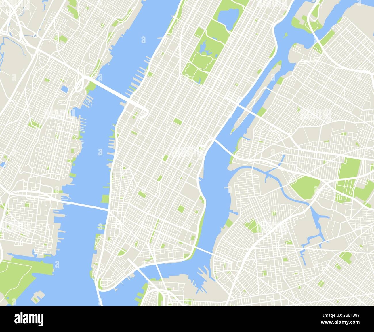 Manhattan Map Vector Hi res Stock Photography And Images Alamy
