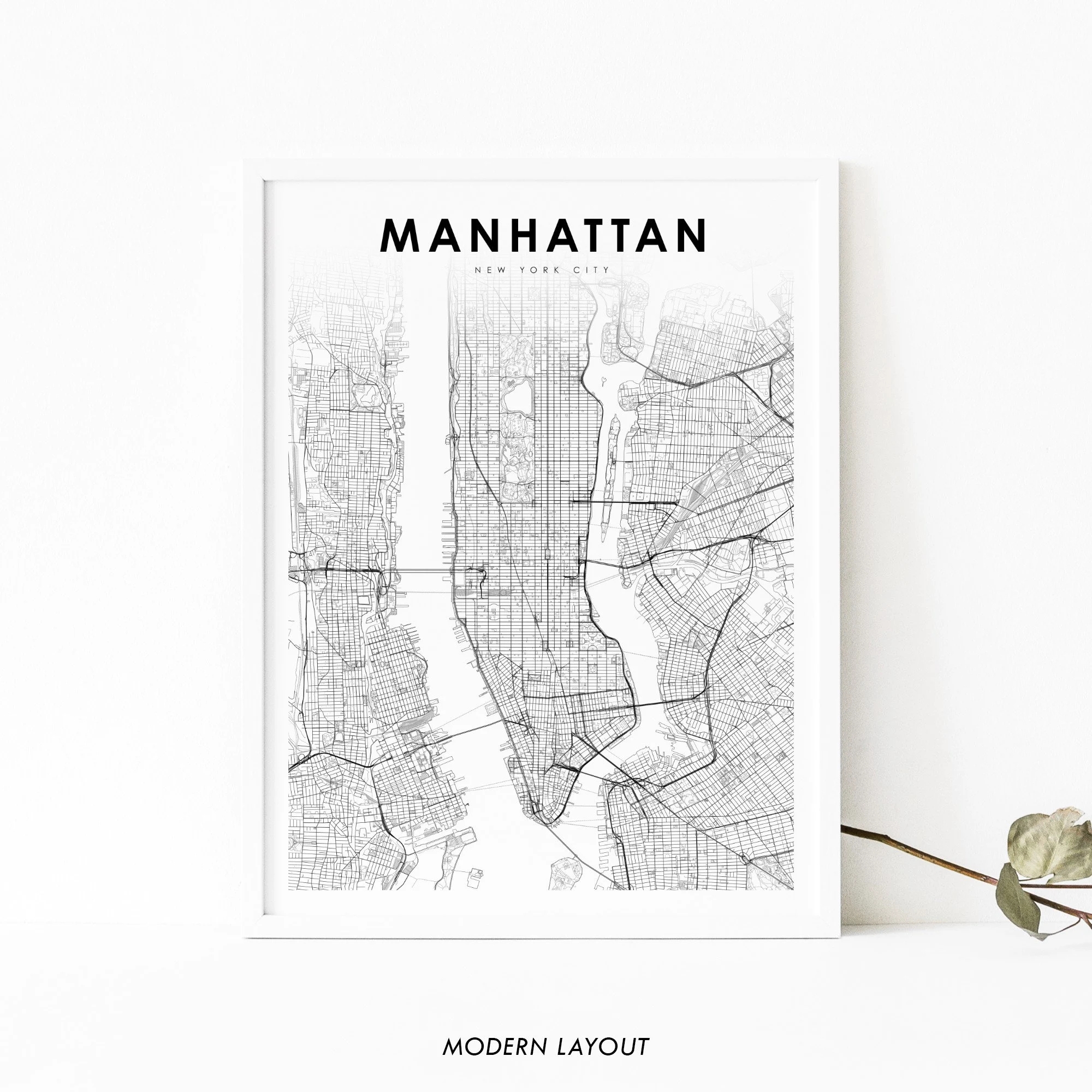 New York City Map Manhattan Printable