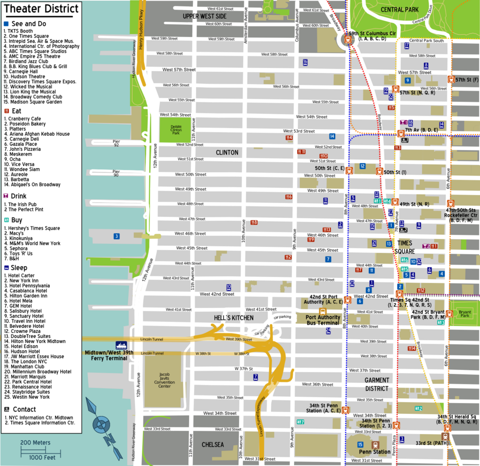 Manhattan Theater District Travel Guide At Wikivoyage