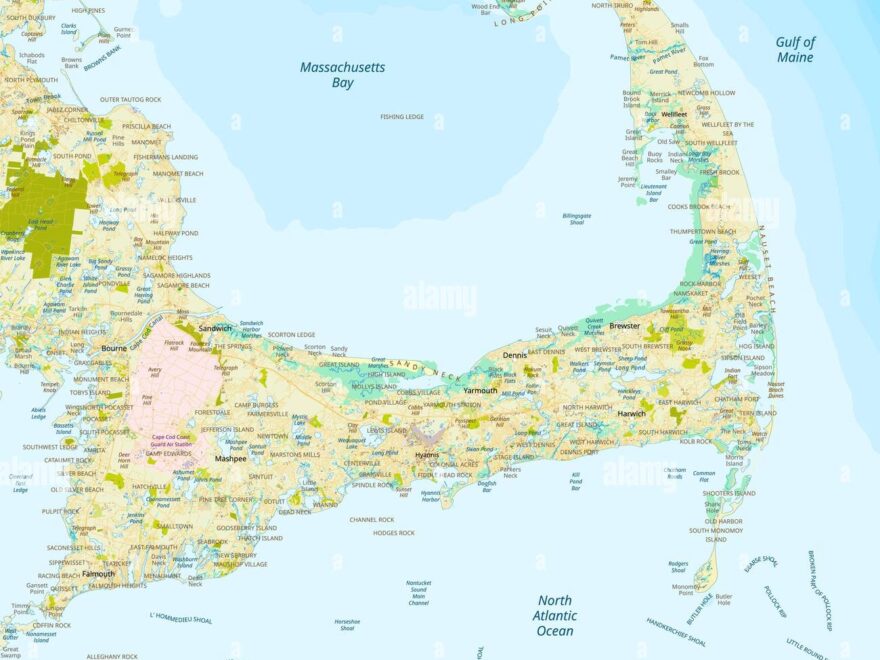 Map Cape Cod Hi res Stock Photography And Images Alamy