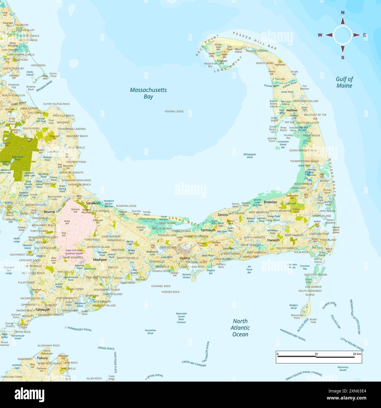 Map Cape Cod Hi res Stock Photography And Images Alamy