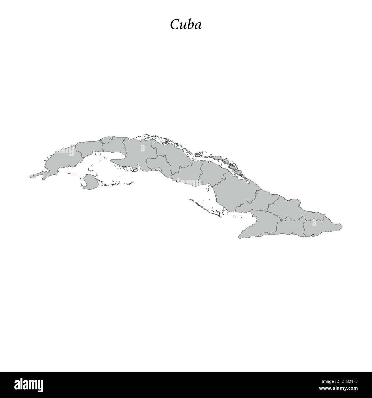 Printable Blank Map Cuba